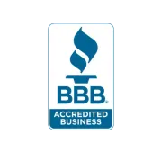 Bbb accredited business logo on a white background
