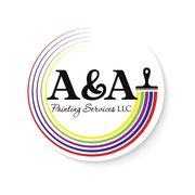 The logo for a & a painting services llc is a rainbow colored circle.