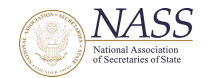 NASS logo and seal for the National Association of Secretaries of State