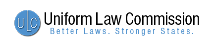 Uniform Law Commission logo with blue ULC emblem and slogan “Better Laws. Stronger States.”