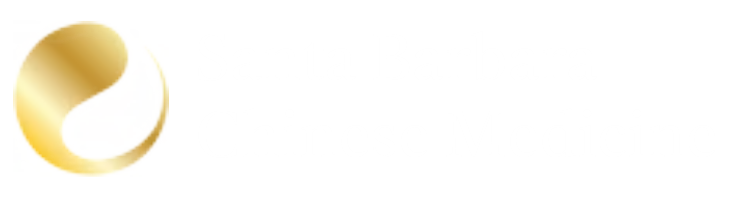Santa Barbara Chinese Medicine A gold ring is floating in the air on a white background.