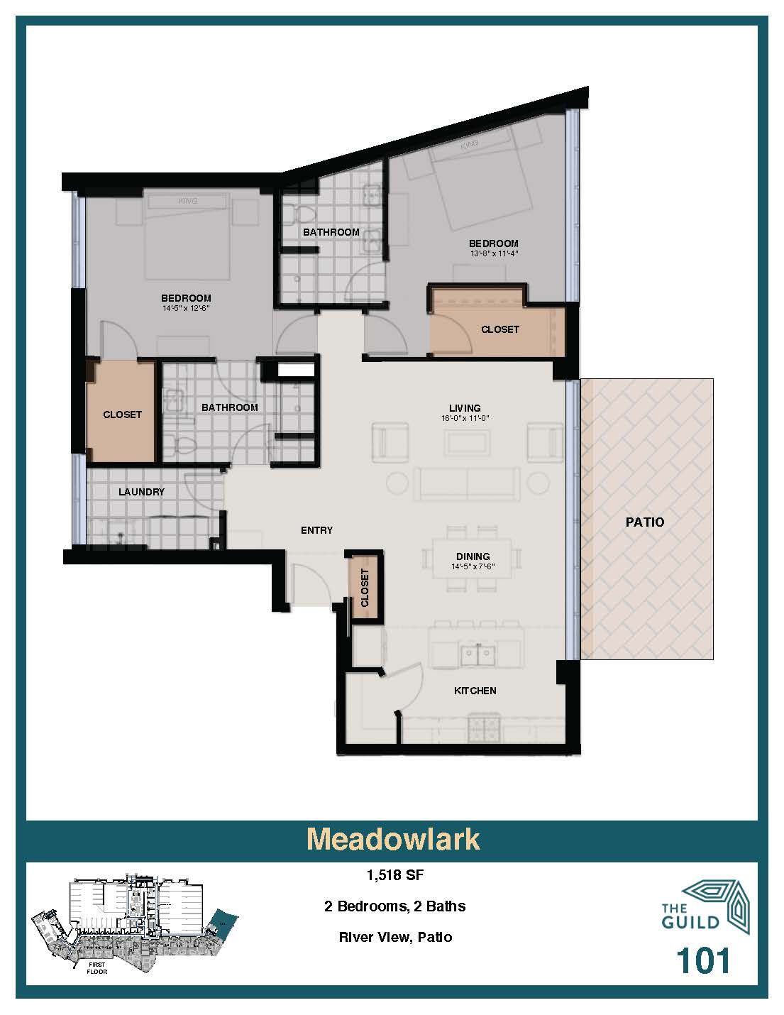 MEADOWLARK WITH PATIO