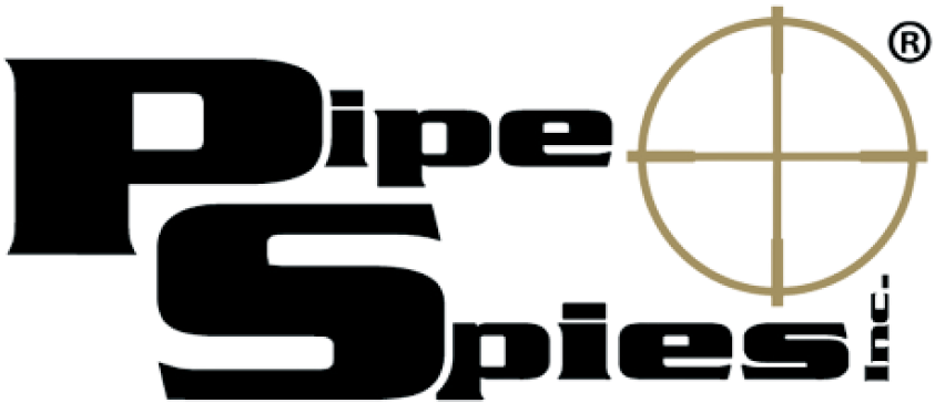 Logo for Pipe Spies, Inc. with a crosshair design.