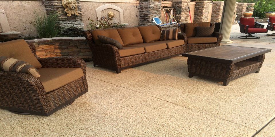 Sofa area - Loogootee IN - Five Star Concrete Coatings