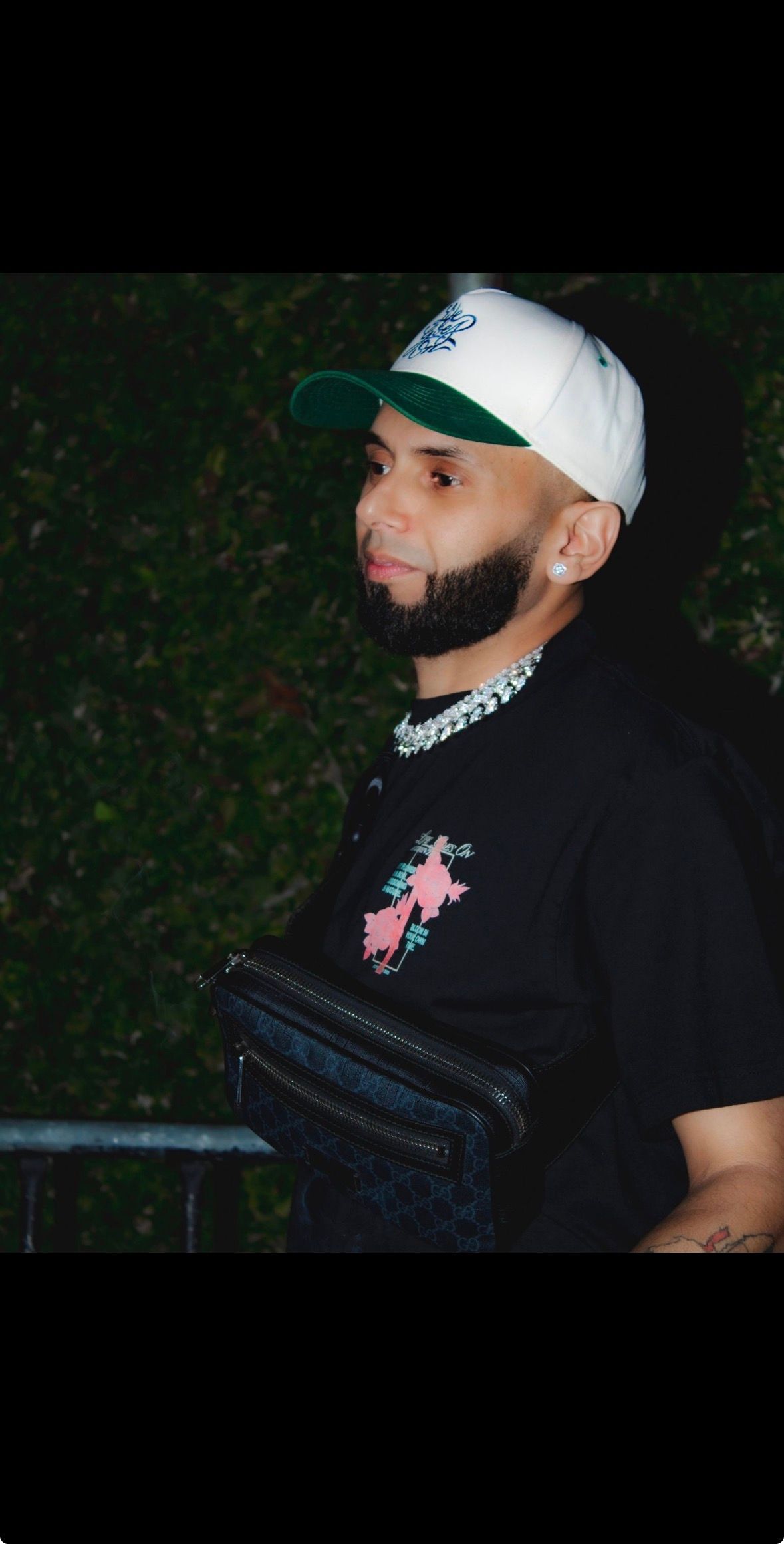 off white olive green life goes on hat 