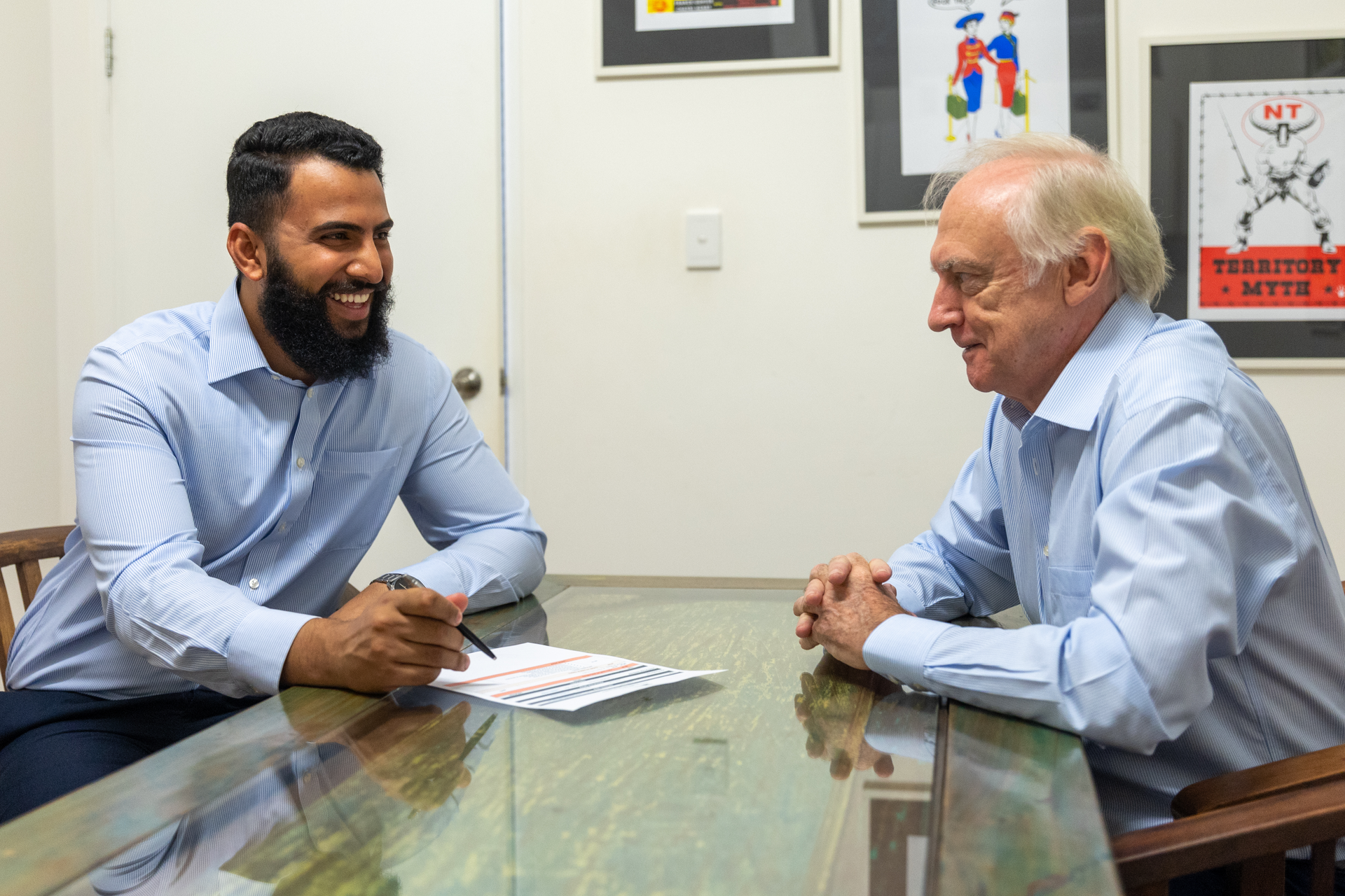 Senior Couple Discussing Their Retirement Plan — Financial Planner in Winnellie, NT