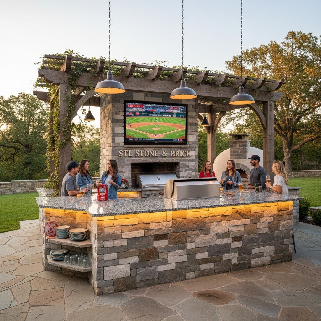 St. Louis Stone & Brick designs timeless, European-inspired outdoor kitchens