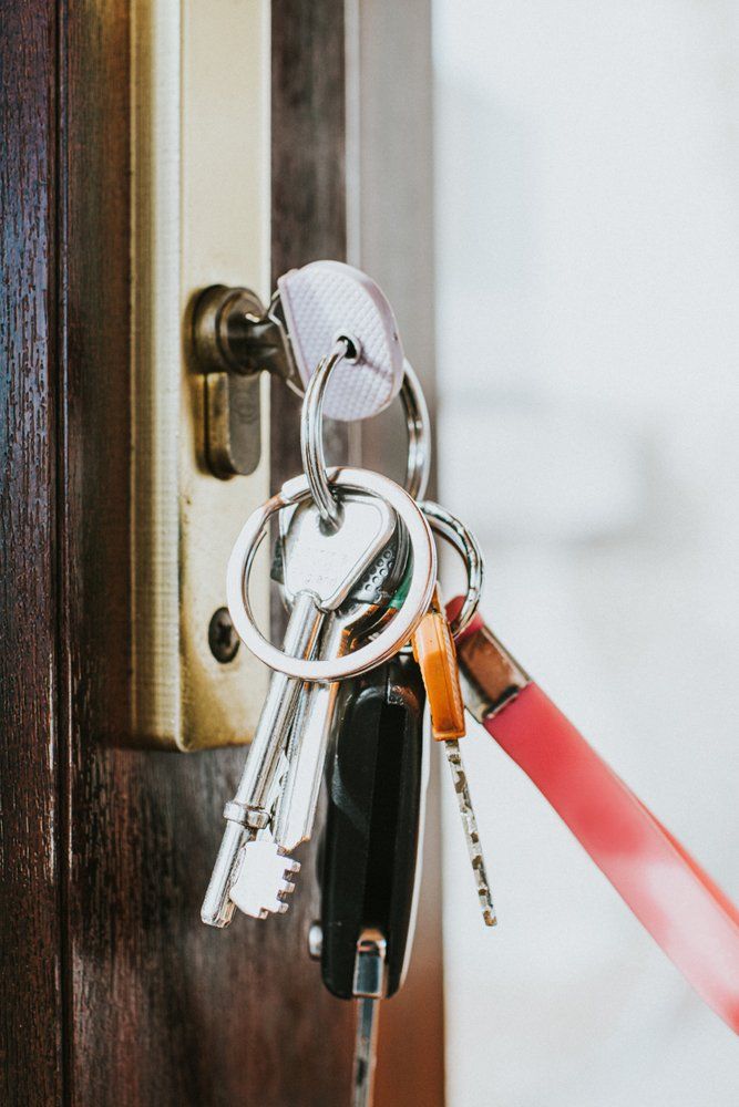 Keys on Door Lock — Logan QLD — Aces Locksmiths Keys on Door Lock — Logan QLD — Aces Locksmiths