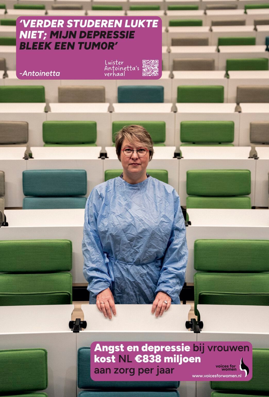 Voices for Women. Doodzieke Kosten - Antoinetta
Gebrek aan kennis vrouwengezondheid kost de maatschappij miljarden
