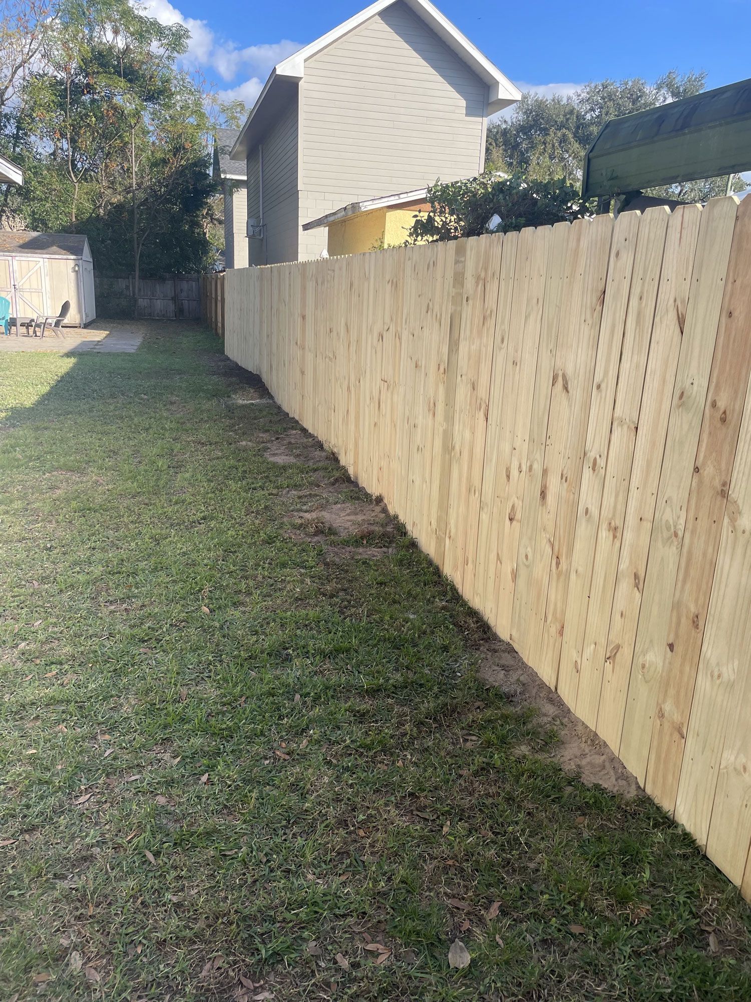wood fence