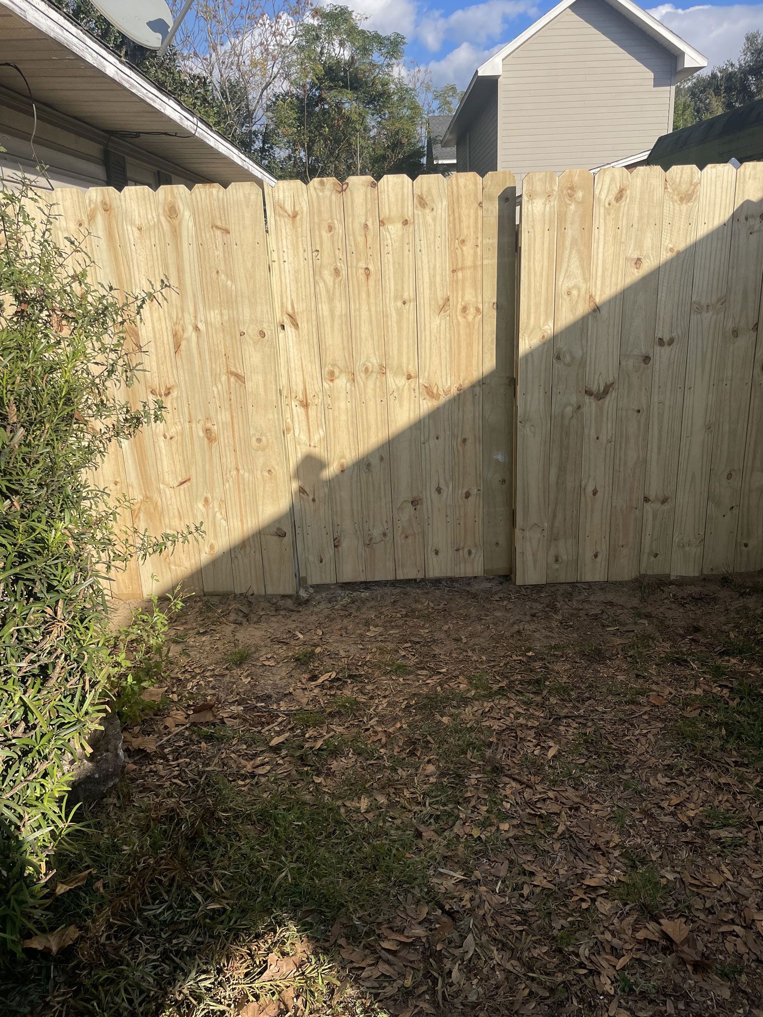 wood fence