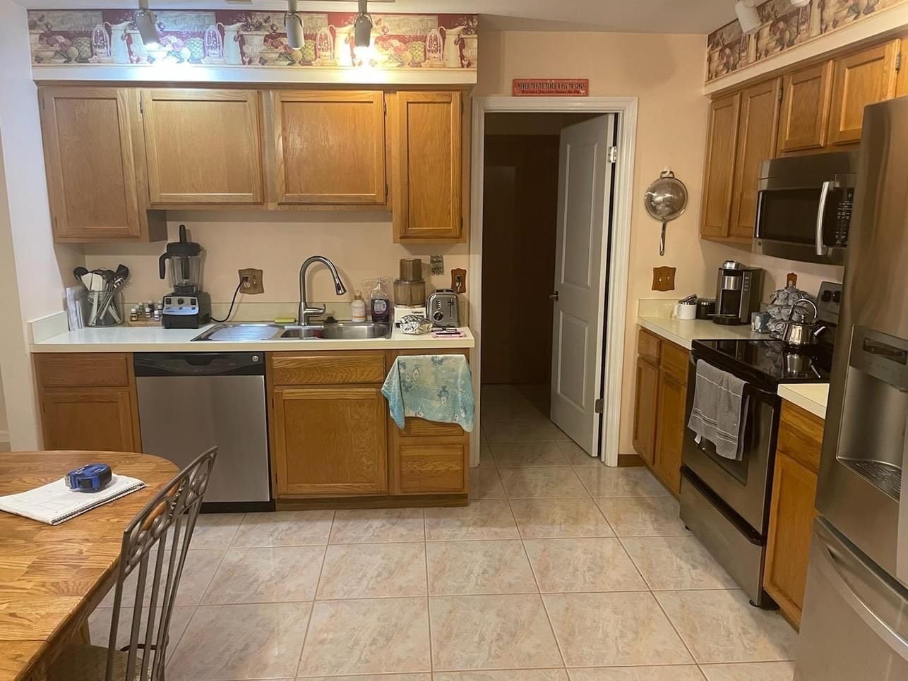 image of kitchen area before renovation