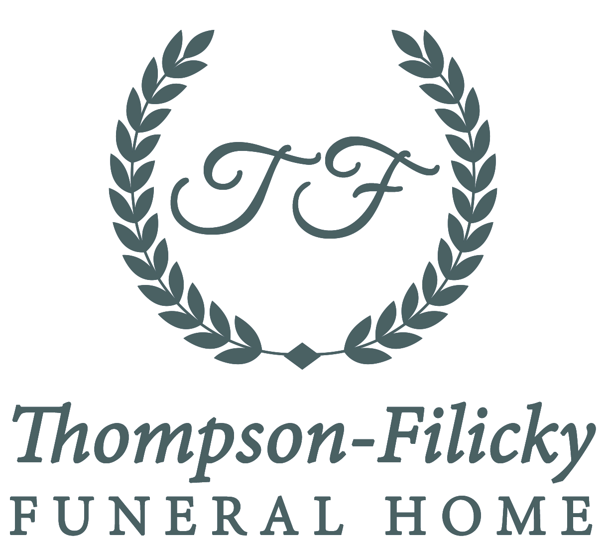 The logo for sample funeral home is shown on a white background.