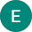 Green circle with a white letter E inside