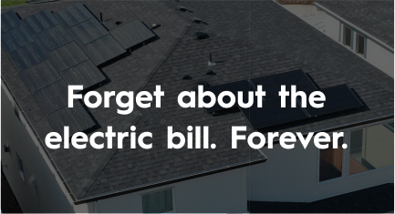 A house with solar panels on the roof 
