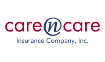 Insurance Company logo: red text 