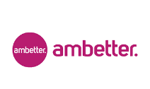 Ambetter logo: a magenta circle with 