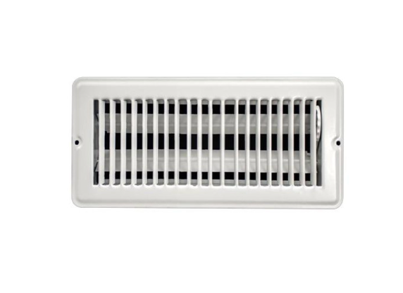 FLOOR REGISTER- 4x10 WHITE