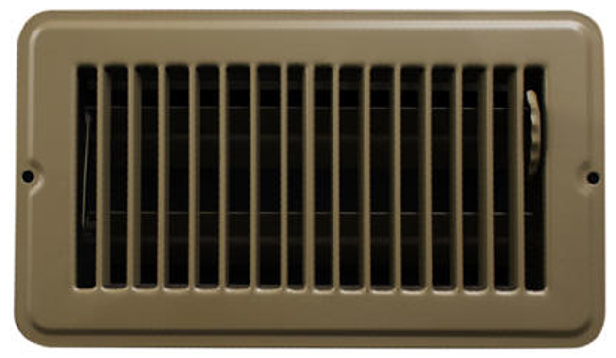 STEEL FLOOR REGISTER- 4x8 BROWN