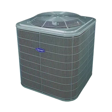 A carrier air conditioner is shown on a white background.