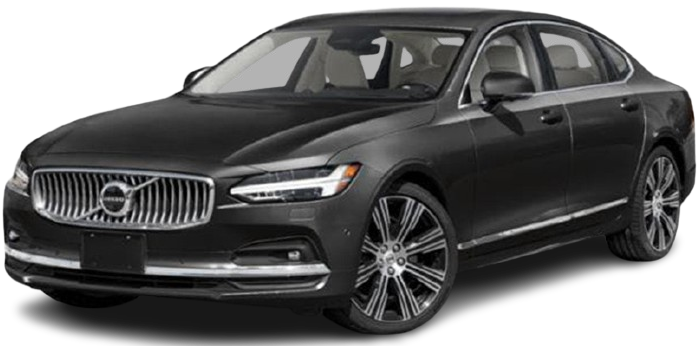 Black Lincoln Continental sedan, angled front view.