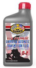 Bottle of IN-GARD full synthetic universal automatic transmission fluid, B-2, with red cap
