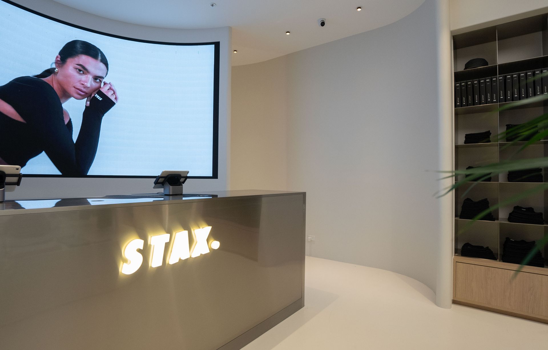 Reception desk with 