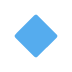 Blue rhombus.