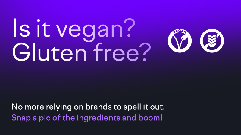 Text on purple background: 
