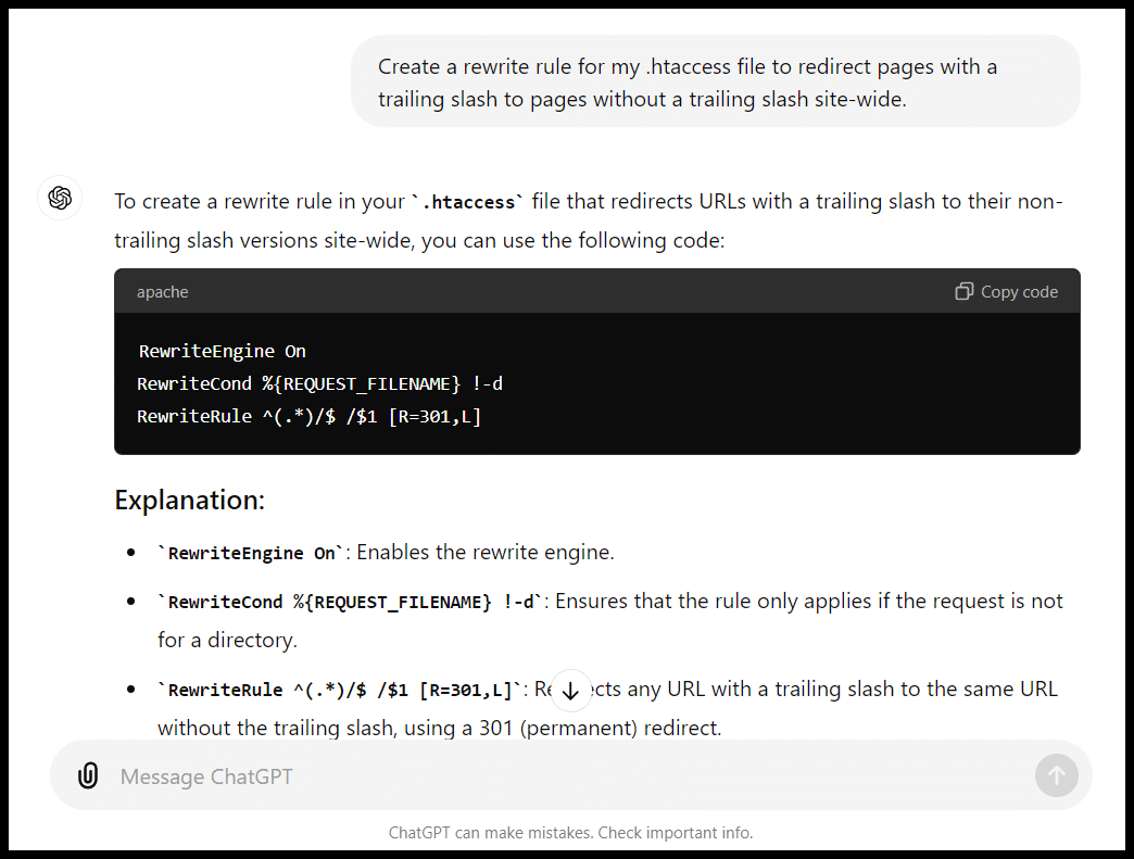 Screenshot of a webpage with code and explanation on how to start a new website in Hugo.