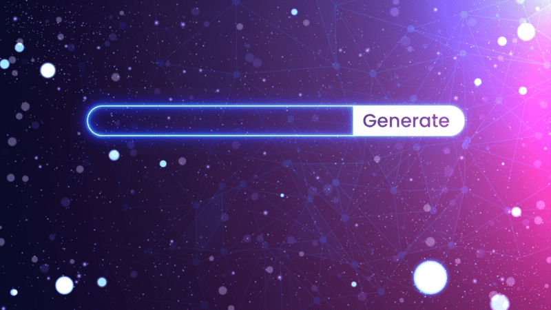 Loading bar with neon blue outline reading 