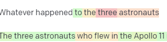 Text highlighting 