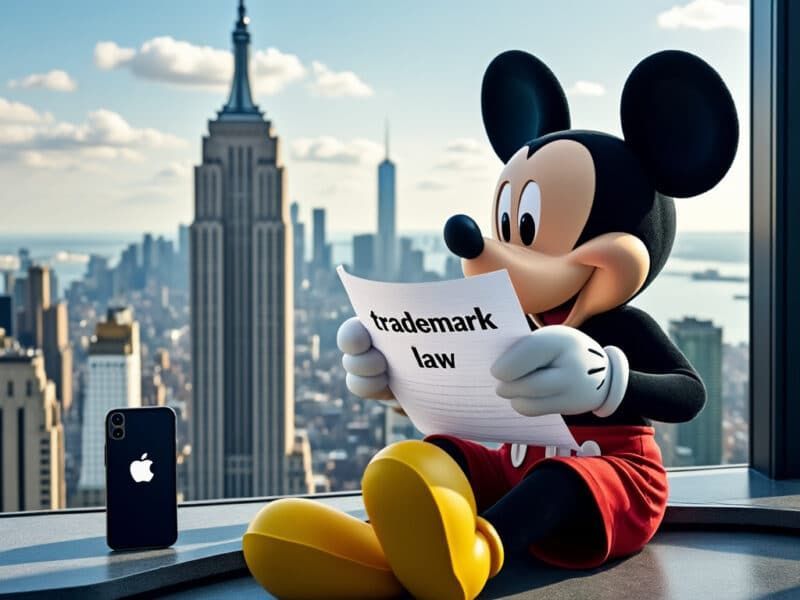 Mickey Mouse reading 