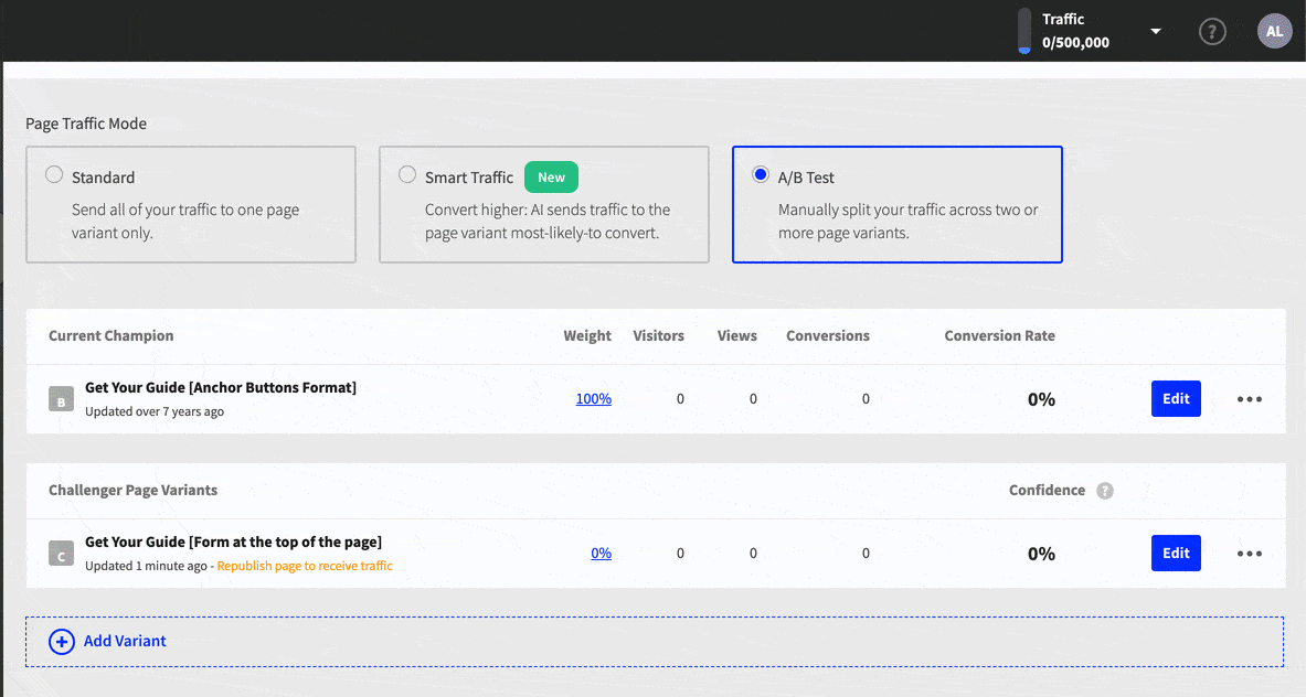Webpage with search filters and two expandable data rows with stats and 