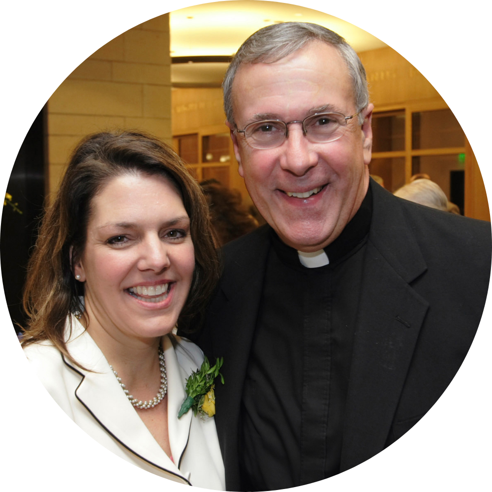 Fr. Robert L. Beloin and Kerry Alys Robinson '94 M.A.R.