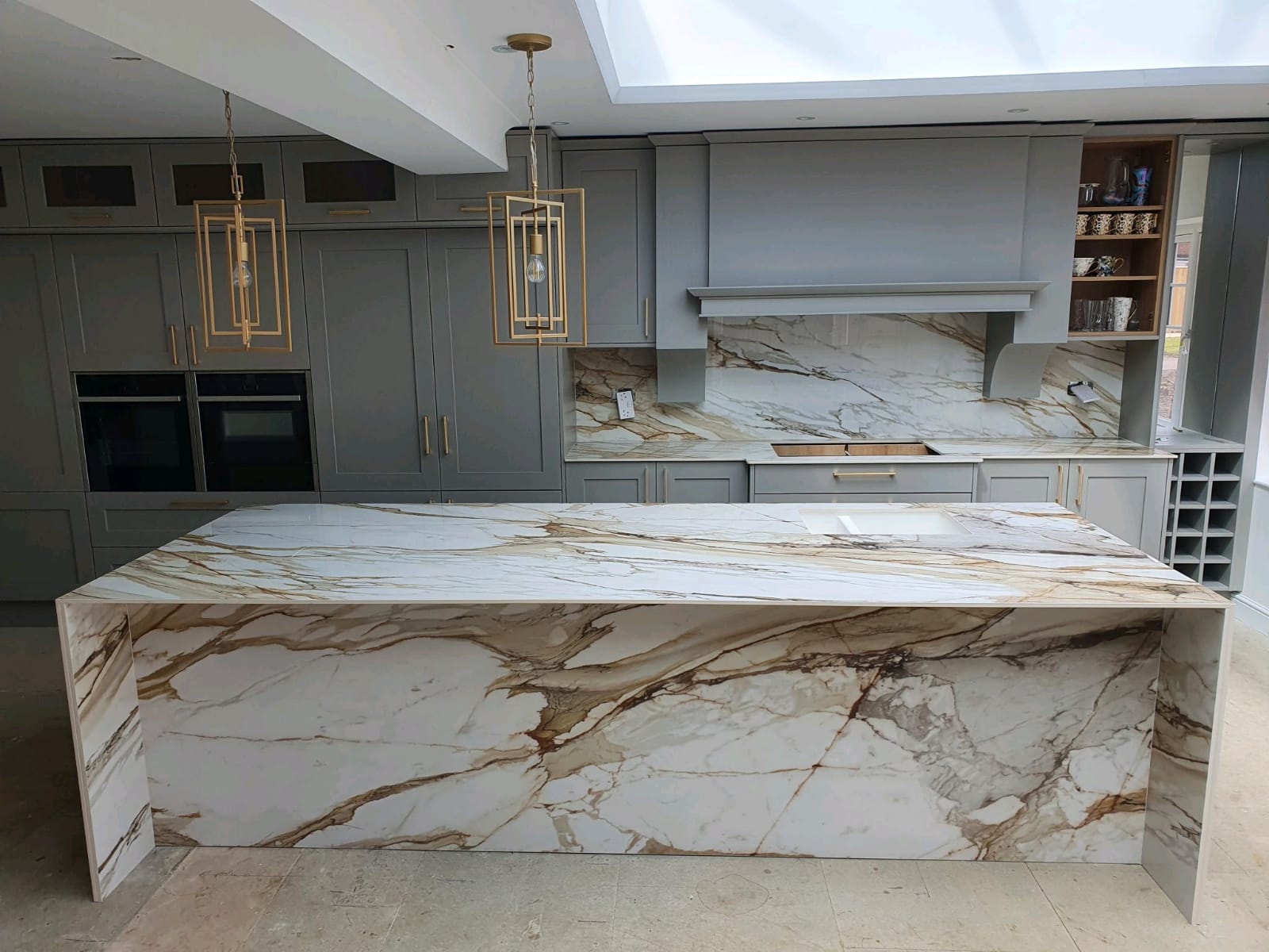 Kitchen with Marble Countertop — Lynn, MA — ItalMarble Co Inc