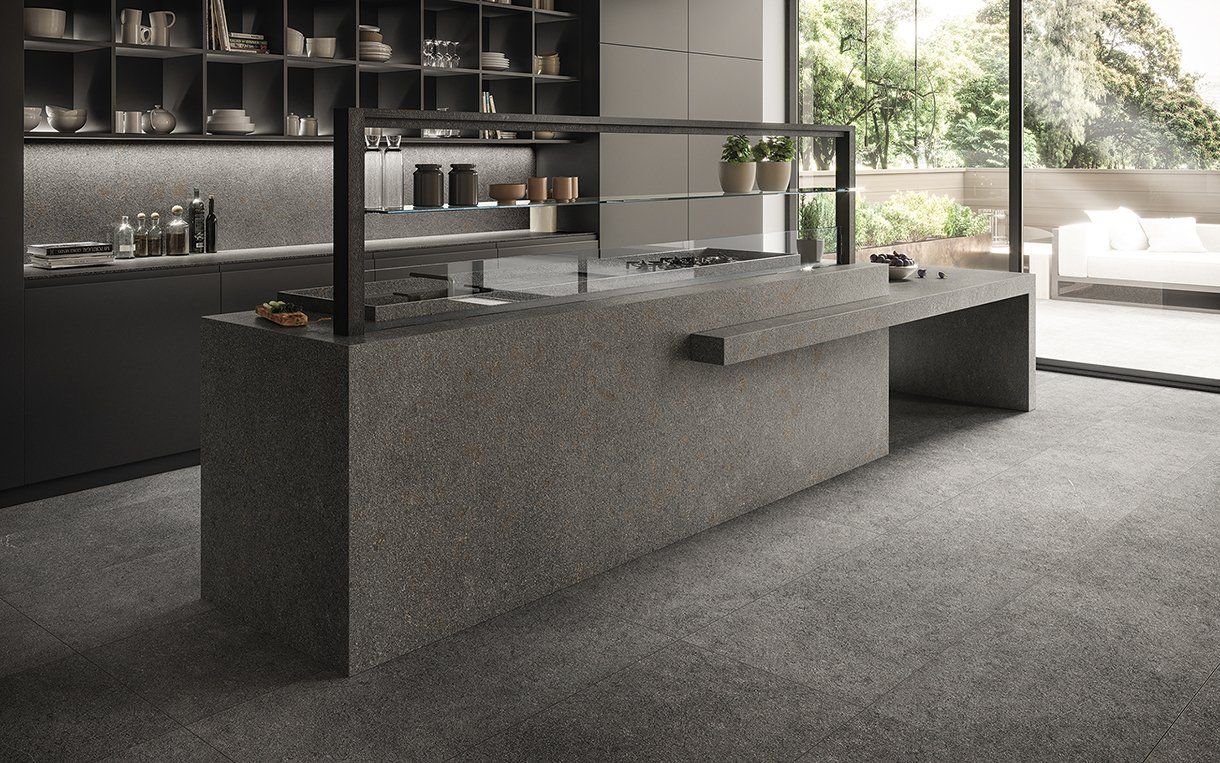 Dark Themed Kitchen — Lynn, MA — ItalMarble Co Inc