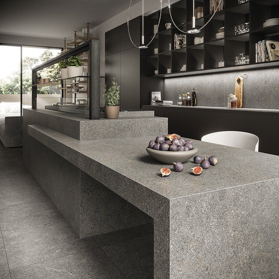 Modern Dark Kitchen — Lynn, MA — ItalMarble Co Inc