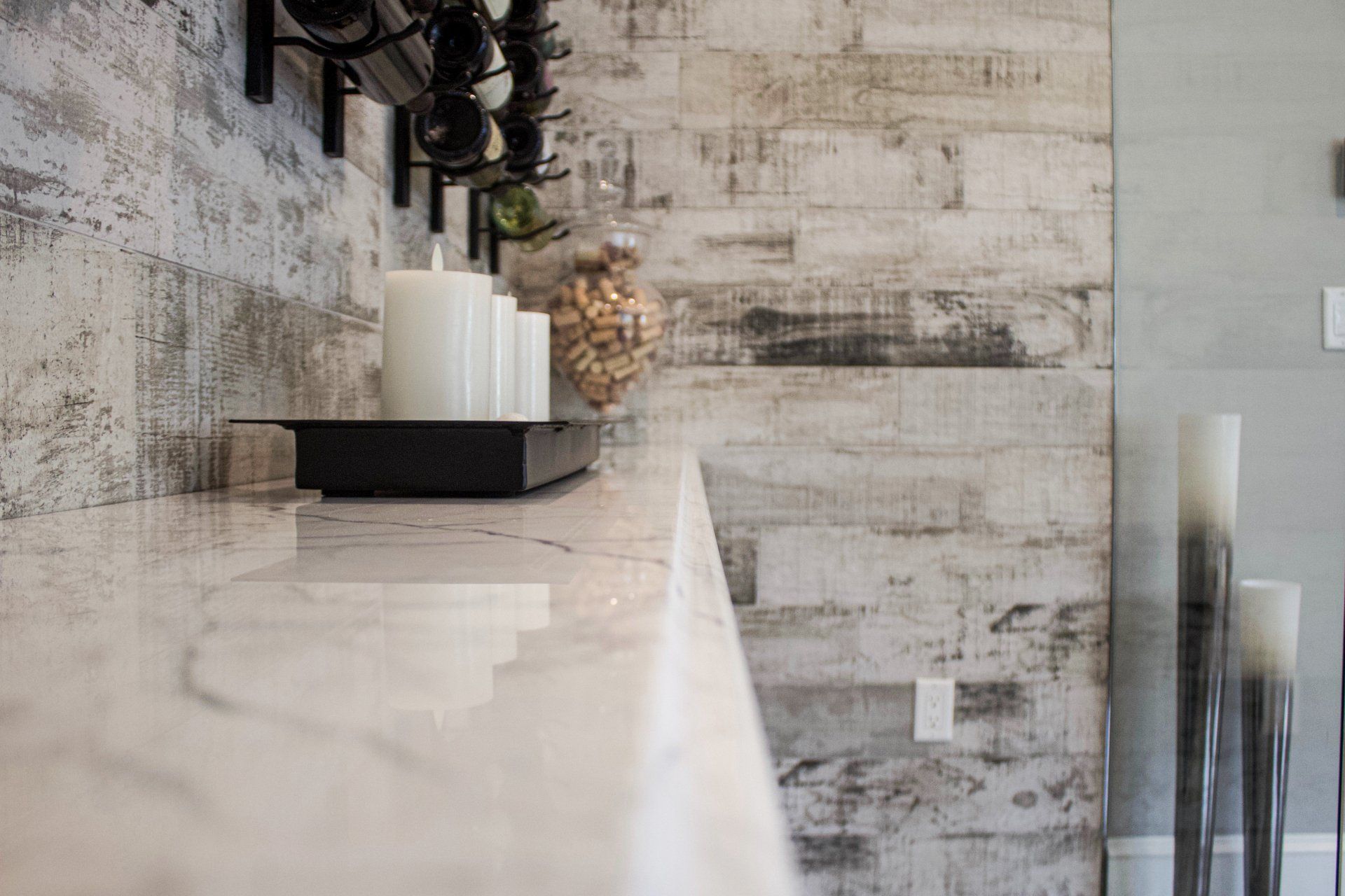 Candles on Countertop — Lynn, MA — ItalMarble Co Inc