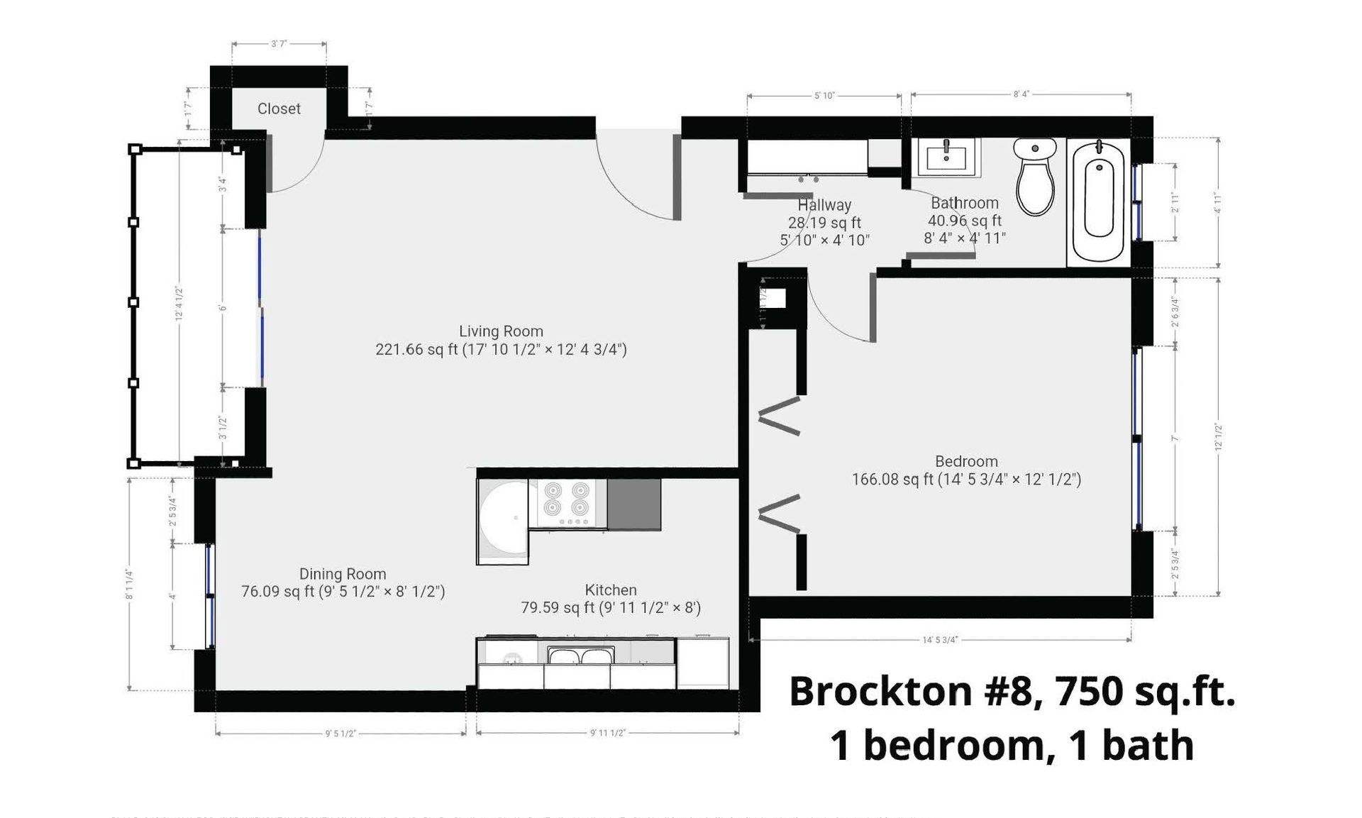A black and white floor plan of a bedroom and bathroom.