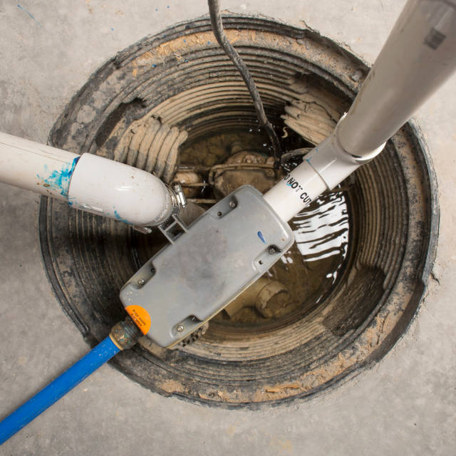 Sump pump installation for a home in Bend, OR