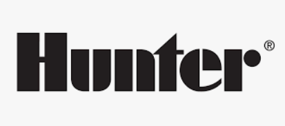 Logo Hunter in testo nero su sfondo bianco. La scritta