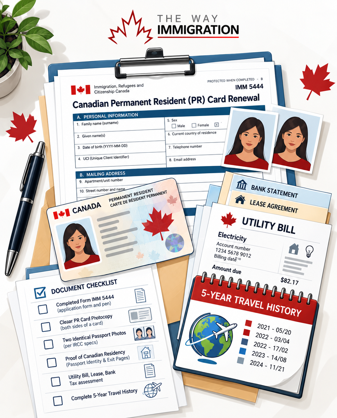 Documents required for PR card renewal