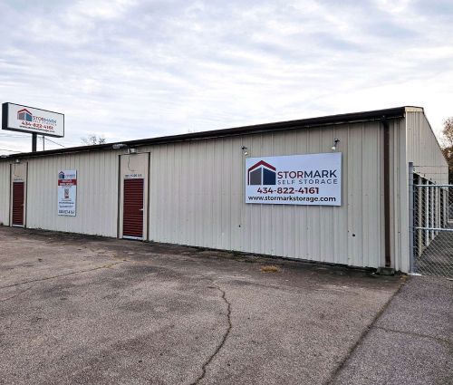 StorMark Self Storage office exterior and facility signs on Riverside Drive in Danville, Virginia