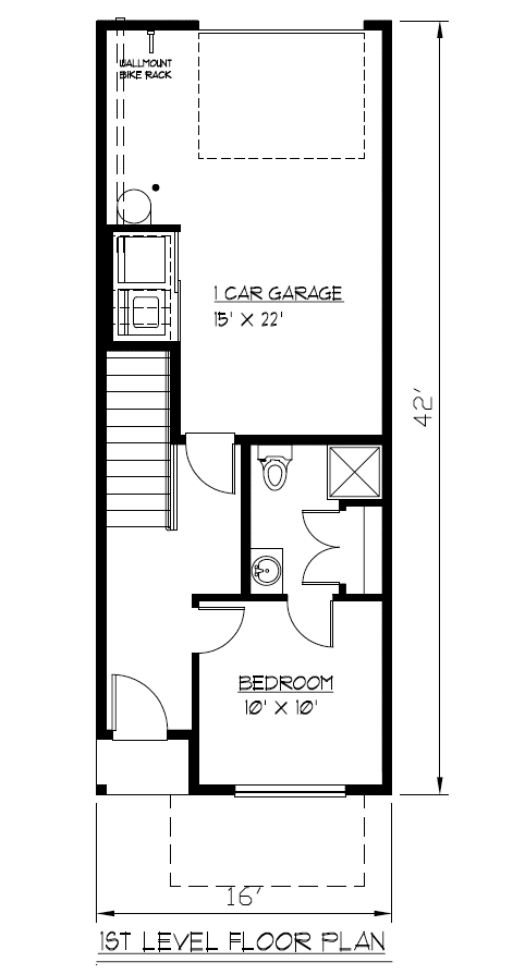 Floor plans 1st level 