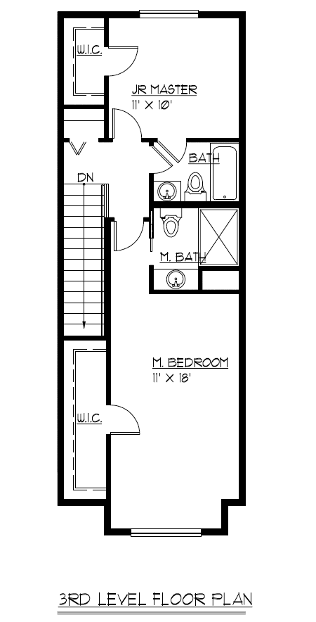 Floor plans 3rd level 