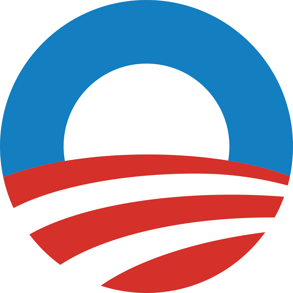 A red white and blue circle with a sun in the middle