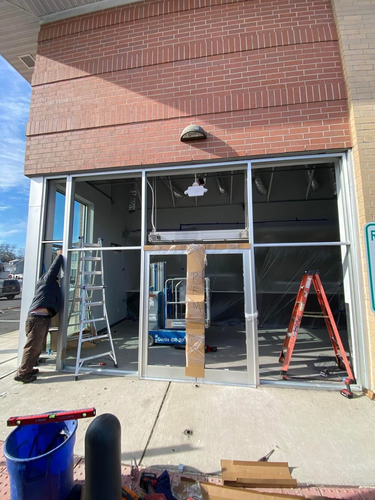 Before Glass Door Installation