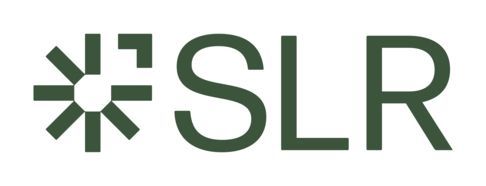 Green SLF logo with a geometric star icon on a white background