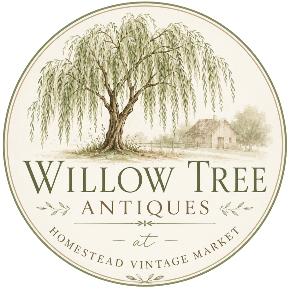 Willow Tree Antiques at Homestead Vintage Market Logo